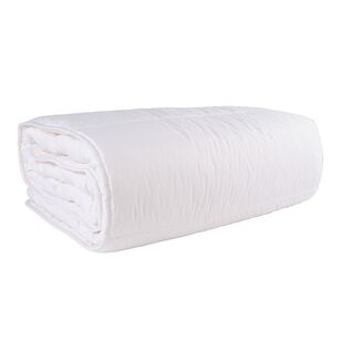 Tontine Washable Australian Wool Bamboo Cotton Covered All Seasons Quilt  White