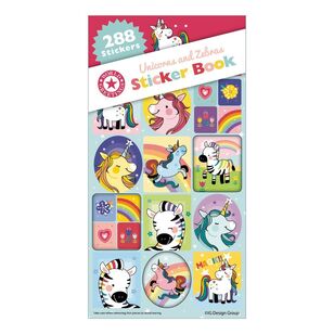 Artwrap Unicorns & Zebras Sticker Book Unicorns & Zebras