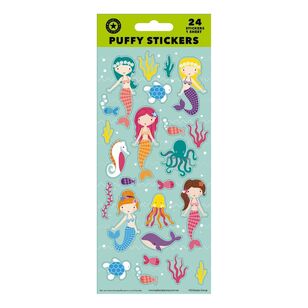 Artwrap Mermaid Puffy Sticker Sheet Mermaid Puffy