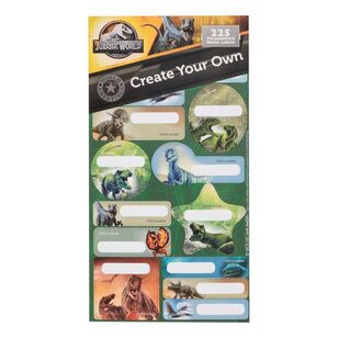 Artwrap Jurassic World Label Sticker Book Create Your Own Universal Jurassic World