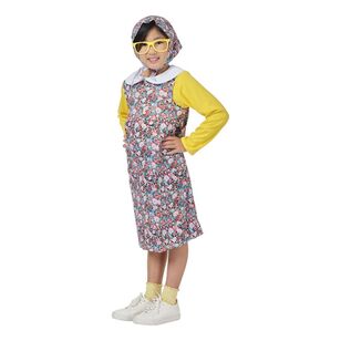 100 Days Spartys Kids Old Lady Costume Multicoloured 4 - 6 Years