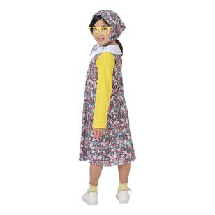 100 Days Spartys Kids Old Lady Costume Multicoloured 4 - 6 Years