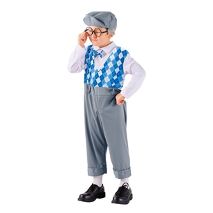 100 Days Spartys Kids Old Man Costume Multicoloured 4 - 6 Years