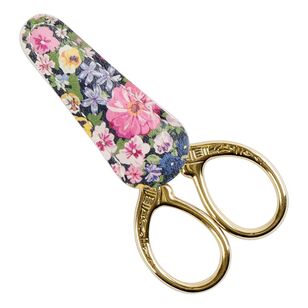 Maria George Embroidery Scissors with Sheath Garden Floral