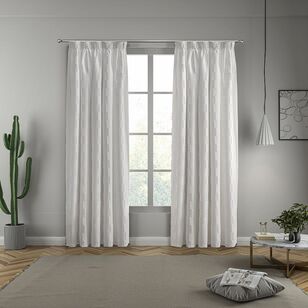 White Home Jordan Blockout Pencil Pleat Curtains White