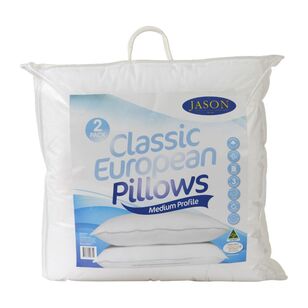 Jason Classic European Pillows 2 Pack White European
