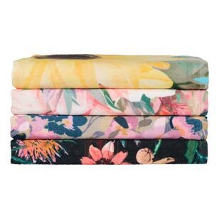 KOO Floral Printed Towel Collection Botanical Floral