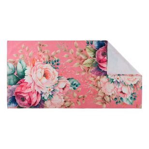 KOO Floral Printed Towel Collection Rose Floral