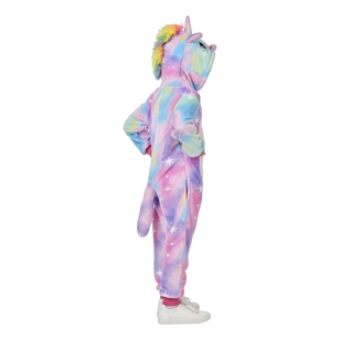 Spartys Kids Plush Unicorn Onesie Multicoloured