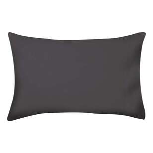 Logan & Mason 300 Thread Count Cotton 2 Pack Pillowcases Charcoal Standard