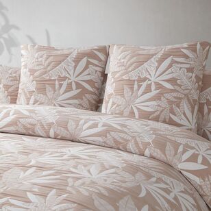 KOO Kimberly Leaf Jacquard European Pillowcase Blush European