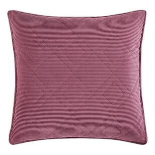 KOO Kasey Velvet Quilted Pillowcase Berry European