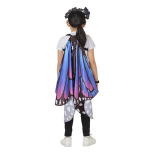 Spartys Kids Butterfly Cape Set Costume Multicoloured One Size