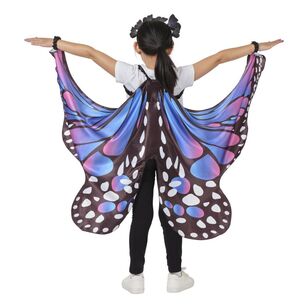 Spartys Kids Butterfly Cape Set Costume Multicoloured One Size