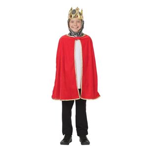 Spartys Kids King Crown & Cape Set Multicoloured One Size