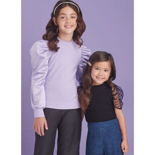 Simplicity S9863 Children's and Girls' Top and Pants Pattern White
