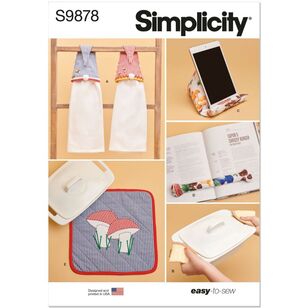 Simplicity S9878 Kitchen Accessories Pattern White One Size