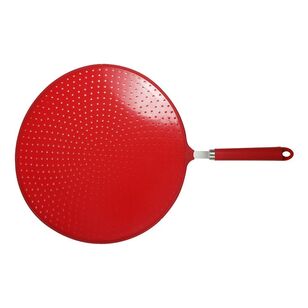 Avanti Silicone 32.8 cm Oil Spatter Screen Guard  Red 32.8 cm