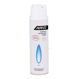 Avanti Purified Butane Lighter Gas Refill White