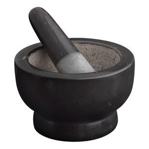 Avanti Marble Footed Mortar & Pestle Black