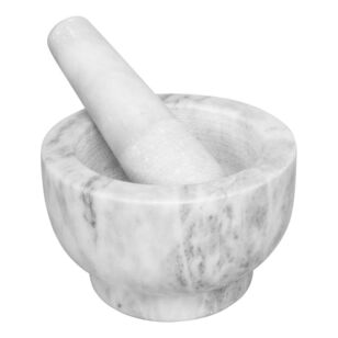 Avanti Marble Footed Mortar & Pestle White