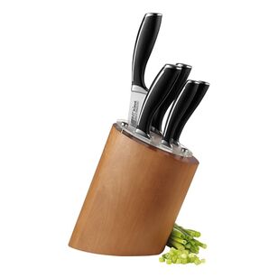 Avanti Wave Birchwood Knife Block Silver