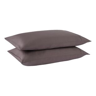 KOO 375 Thread Count Bamboo Twill Fitted Sheet Charcoal