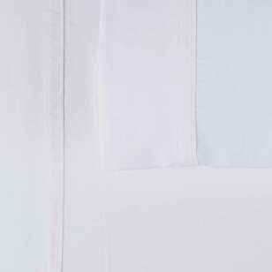 KOO 375 Thread Count Bamboo Twill 2 Pack Standard Pillowcases White Standard
