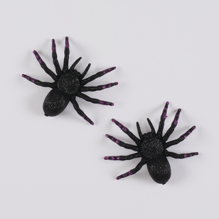 Spooky Hollow Glittery Spiders 2-Pack Multicoloured