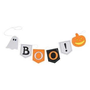 Spooky Hollow Boo Felt Garland Multicoloured