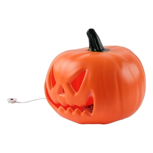 Spooky Hollow Light Up Jack-o-lantern Decoration Orange 20 cm