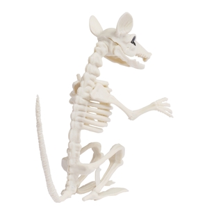 Spooky Hollow Rat Skeleton Decoration Black