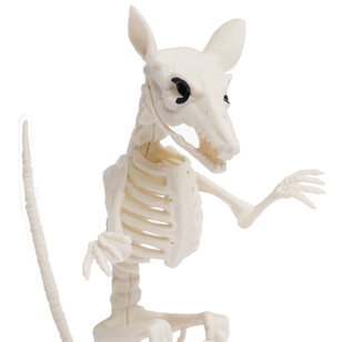 Spooky Hollow Rat Skeleton Decoration Black