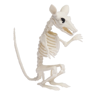 Spooky Hollow Rat Skeleton Decoration Black