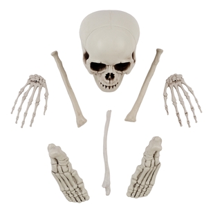 Spooky Hollow Bag Of Bones Decoration Multicoloured