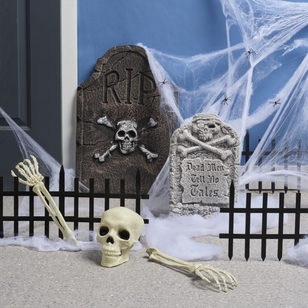 Spooky Hollow Cemetery Decoration Kit Multicoloured