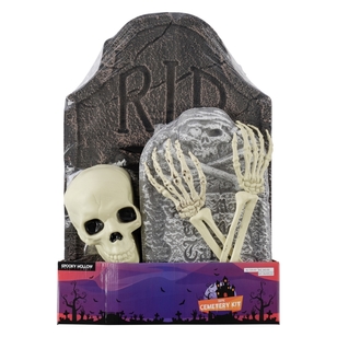 Spooky Hollow Cemetery Decoration Kit Multicoloured