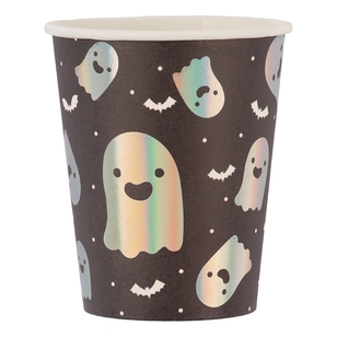 Spooky Hollow Ghost Paper Cups 8-Pack Multicoloured