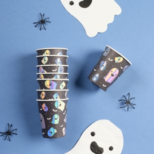 Spooky Hollow Ghost Paper Cups 8-Pack Multicoloured