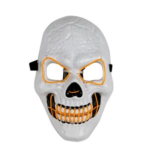 Spooky Hollow Led Skull Mask Multicoloured