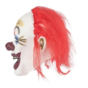 Spooky Hollow Clown Latex Mask Multicoloured