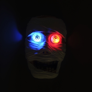 Spooky Hollow Mummy Light Up Mask Multicoloured