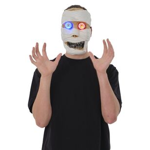 Spooky Hollow Mummy Light Up Mask Multicoloured