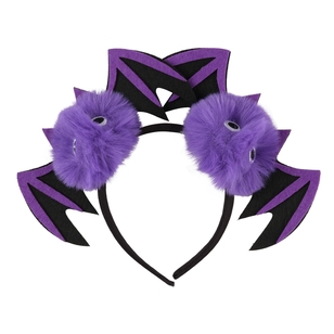 Spooky Hollow Bat Pom Pom Headband Multicoloured