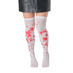 Spooky Hollow Adult Long Bloody Socks Multicoloured