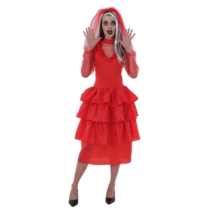 Spooky Hollow Red Wedding Dress Red