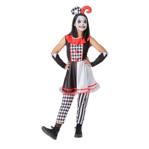 Spooky Hollow Scary Clown Costume Multicoloured 9 - 13 Years