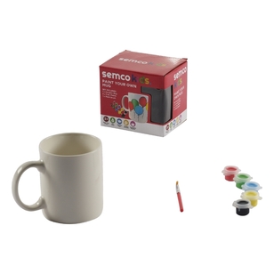 Semco Kids Paint Your Own Mug Kit Multicoloured