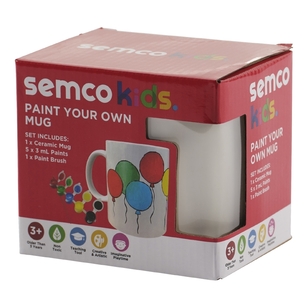 Semco Kids Paint Your Own Mug Kit Multicoloured