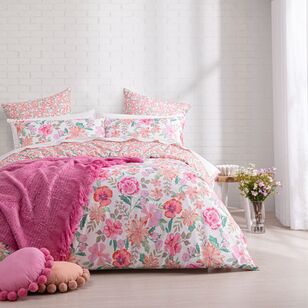 Ombre Home Ruby Quilt Cover Set Pink